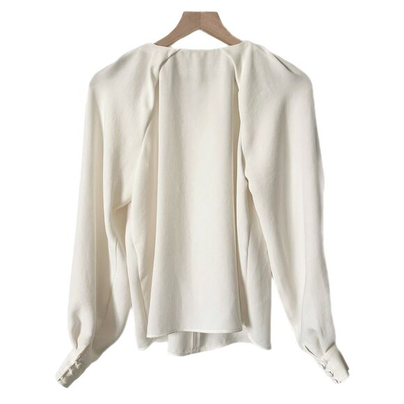 Sezane Amy Blouse in Ecru Ivory Size 36 FR 4 US - Picture 4 of 6